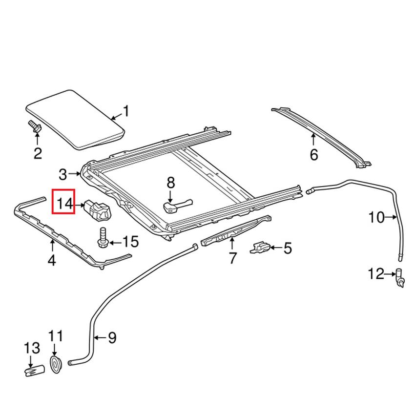 Mercedes Sunroof Motor